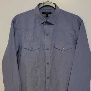 Vintage Banana Republic Button Down Shirt | Blue | MINT CONDITION | Slim Fit